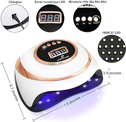 Lampe de Séchage Ongles Pro – Rapide, Efficace & Portable