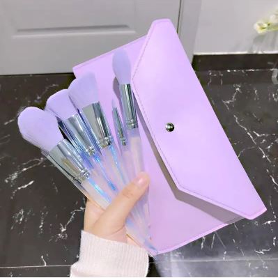 Set de Pinceaux de Maquillage Violet – Qualité Professionnelle (10pcs)