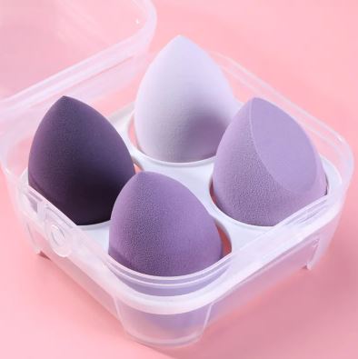 Éponge de Maquillage – Application Parfaite & Finition Naturelle (lot de 4)