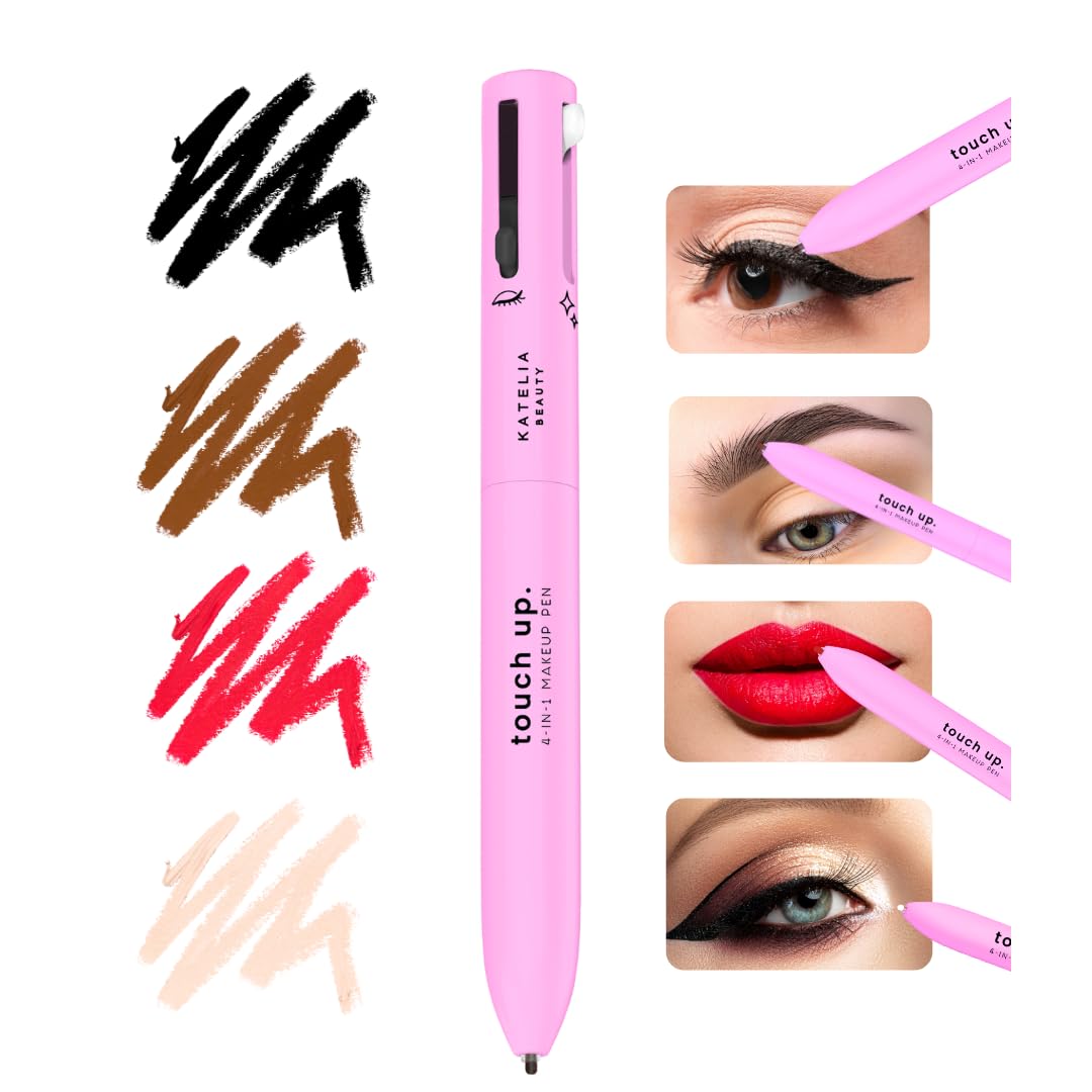 Stylo Maquillage 4 en 1 - Correcteur, Anti-Cernes, Illuminateur, Contour