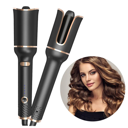 Fer à Friser à Rotation Automatique – Boucles Parfaites et Durables