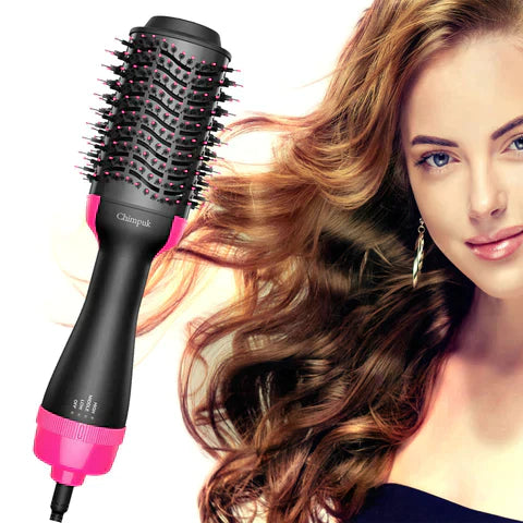 Brosse à Cheveux 3 en 1 – Chauffante, Démêlante et Lissante